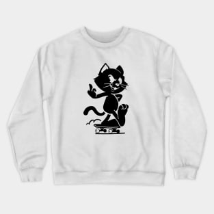 Black cat Crewneck Sweatshirt